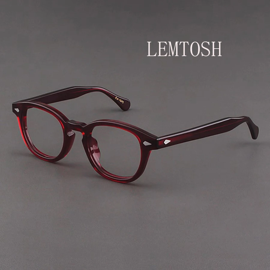 Men's Spectacle Frame Johnny Depp Lemtosh Style Glasses Transparent Lens Brand designer Computer Male Round Vintage Eyeglasses