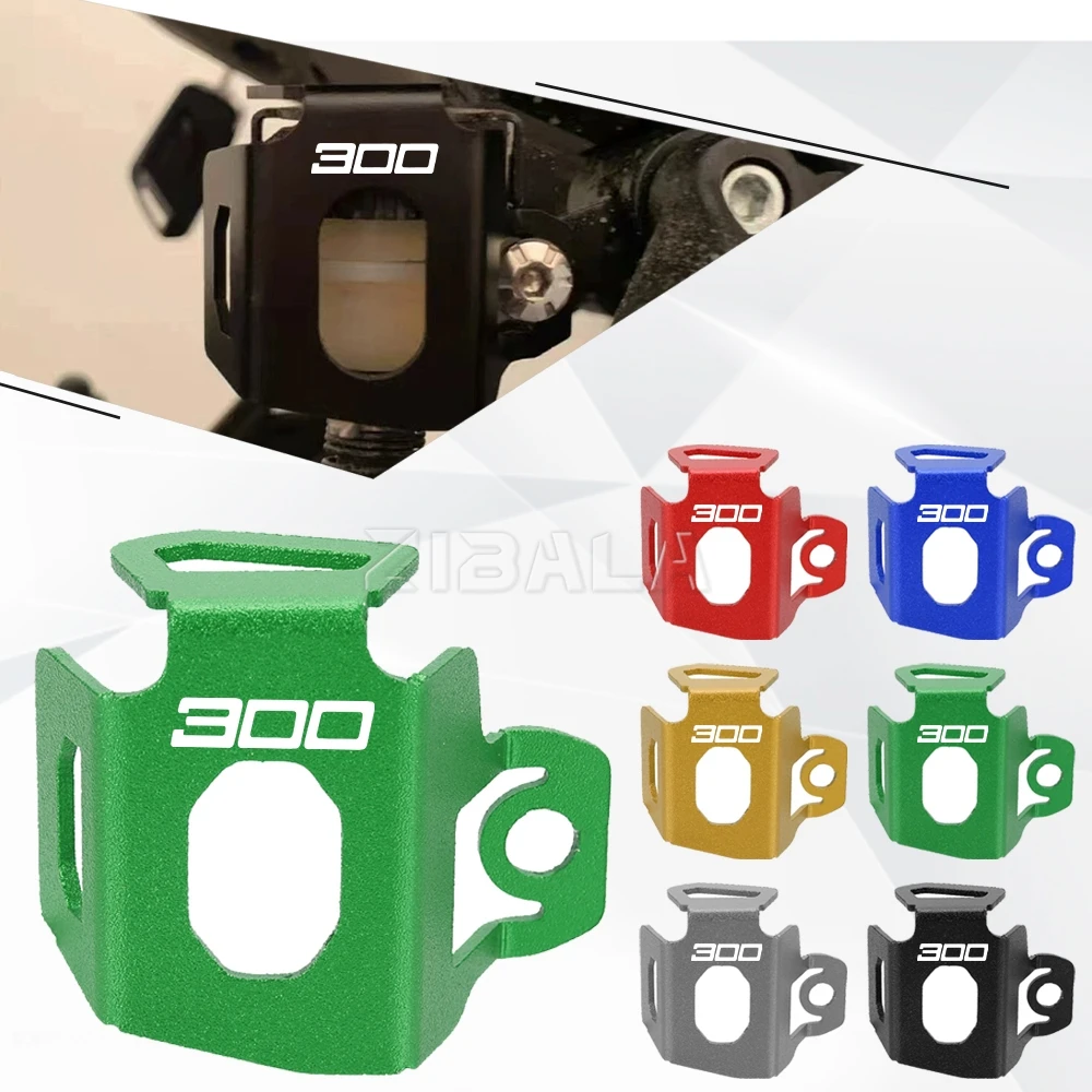 Motorcycle CNC Rear Brake Fluid Reservoir Guard Cover Protector Oil Cup Guard FOR KAWASAKI NINJA300 2013-2026 2025 2024 ninja300