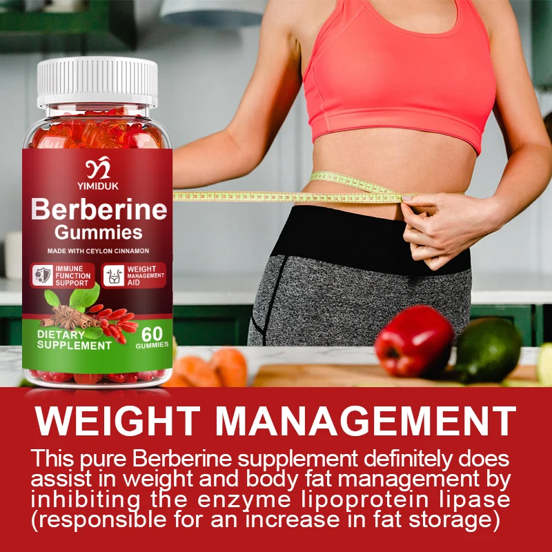 Berberine with Ceylon Cinnamon Gummies Supports Immune Function for Cardiovascular & Gastrointestinal Care