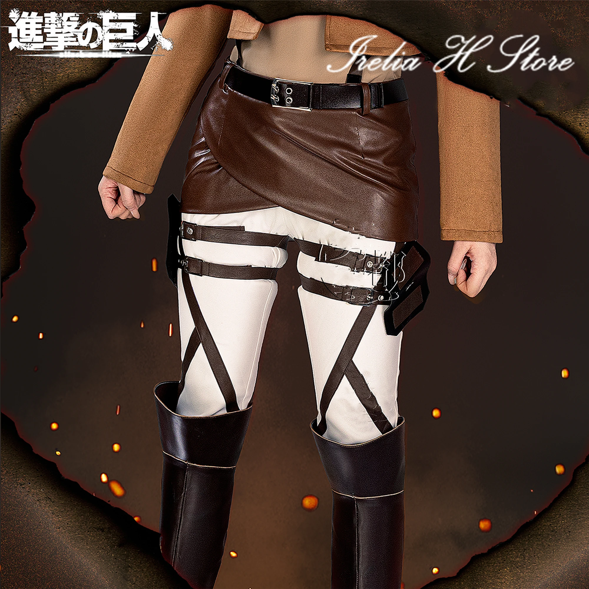 أزياء إيريليا إرين جايجر ليفي ميكاسا ليفي أكرمان هانج زوي أرمين آرليرت تاريخ ريس التأثيرية أزياء الهالوين التأثيرية أنيمي فو