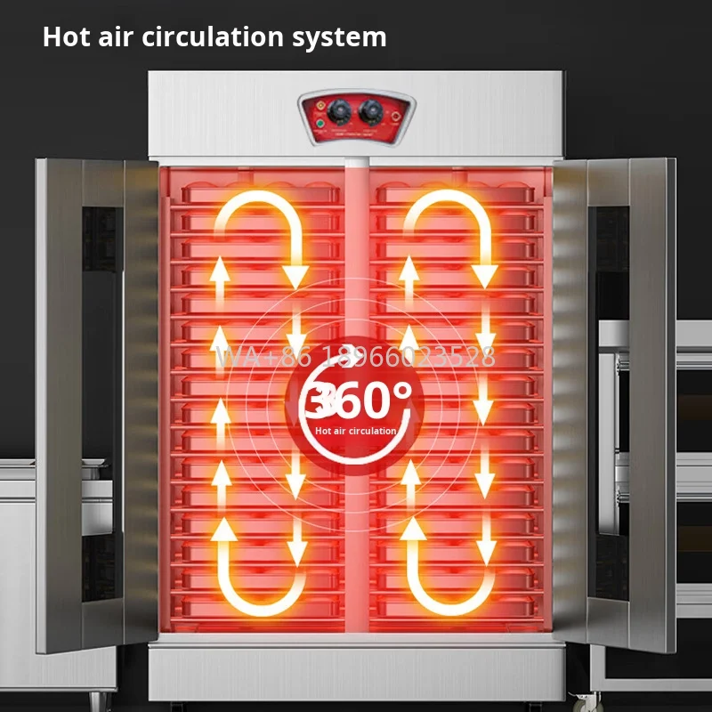 

Proofing Box for Bakery Use-for Baking Pizza Commercial Kitchen Equipment Luxury Stainless Steel Proofer Hot Air Circulation