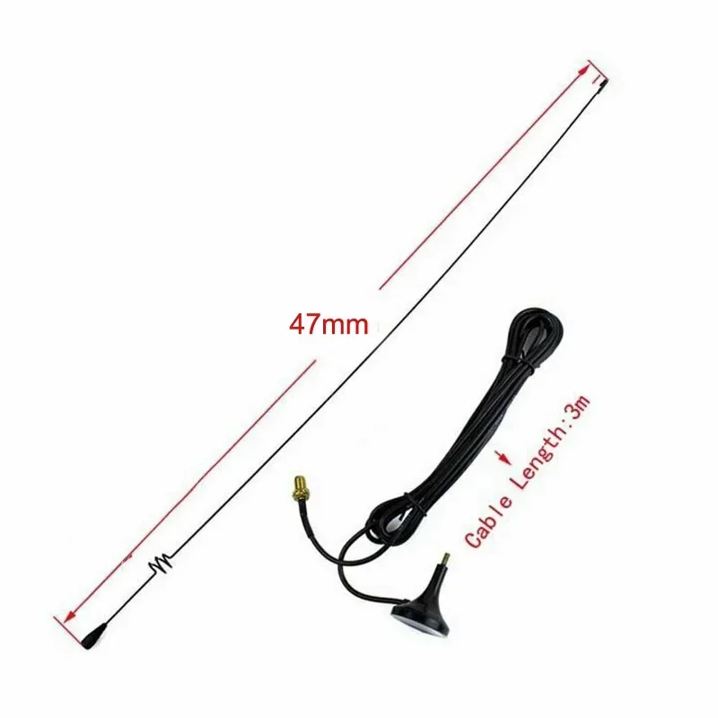 

10pcs Walkie Talkie Car Antenna Nagoya UT-108UV 108 SMA-Male UHF VHF Magnetic Stand for YAESU VX-3R TONGFA UV985 Baofeng UV-3R