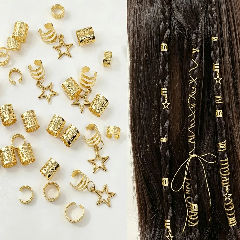 36Pcs Braids Hair Jewelry for Girls, Boho Hair Accessories for Dance Party Music Festival Braided Hair Decorations