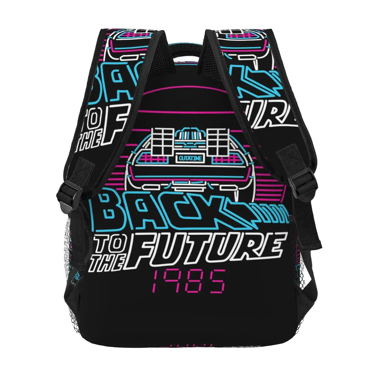 العودة إلى المستقبل 80s Delorean Future 1985 حقيبة الظهر رائجة البيع Daypack الأطفال BookBag حقيبة مدرسية حقائب كتف للرجال والنساء