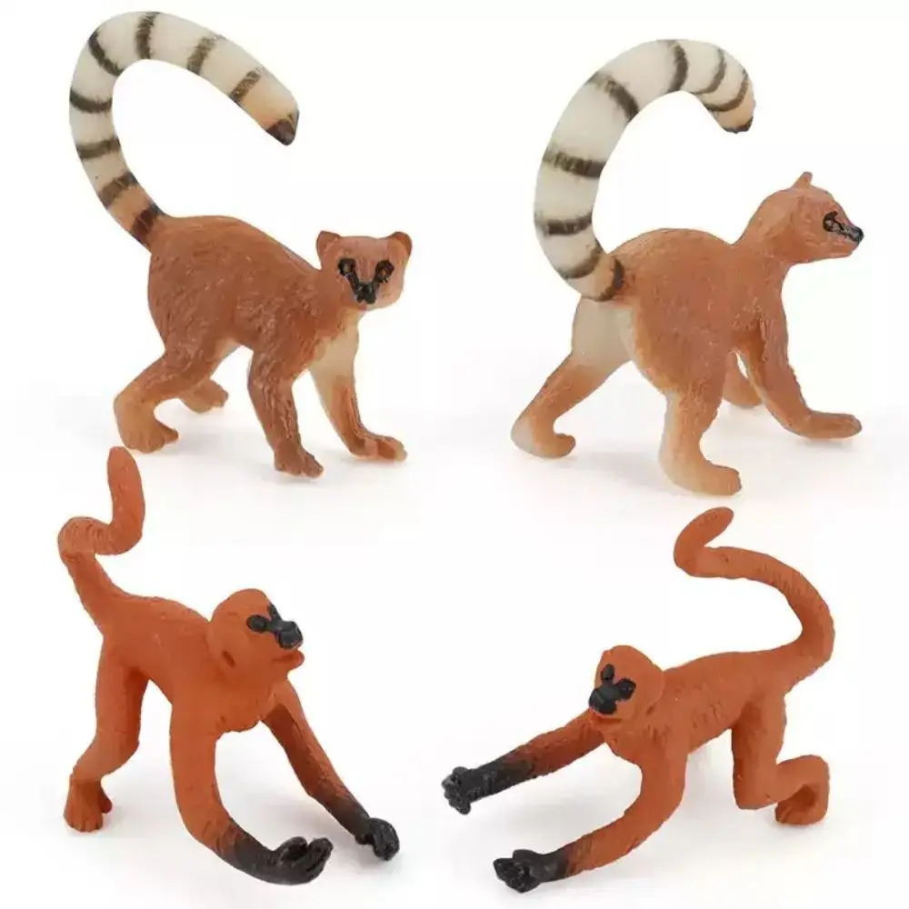 Figurines d'action de singe d'animaux sauvages, matériel éducatif en PVC, modèle de chimpanzé, décoration de maison, modèle Miniature de gorille orang-outan