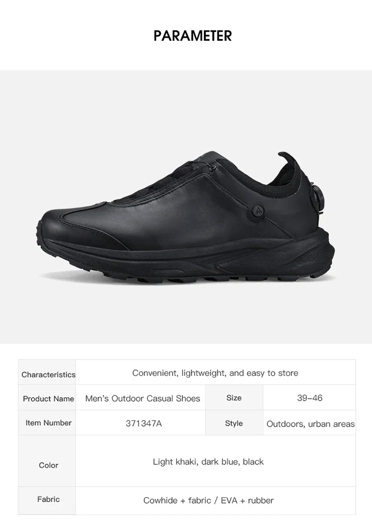 HUMTTO Rutschfeste Wanderschuhe für Herren, Wasserabweisend, Atmungsaktiv, Outdoor-Sneaker für Männer, 2026 Winter, Echtleder, Trekking-Schuhe für Herren – Detail 7