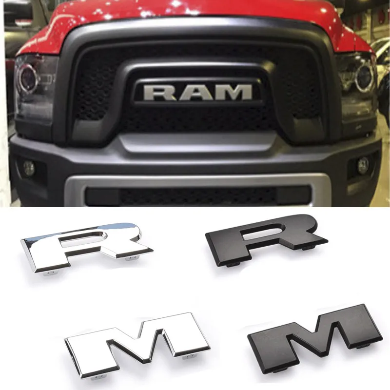 Car Rear Trunk Stickers Grill Emblem Ram Logo Badge Ring Key Car Styling For RAM 1500 2500 3500 Caliber Journey Auto Accessories