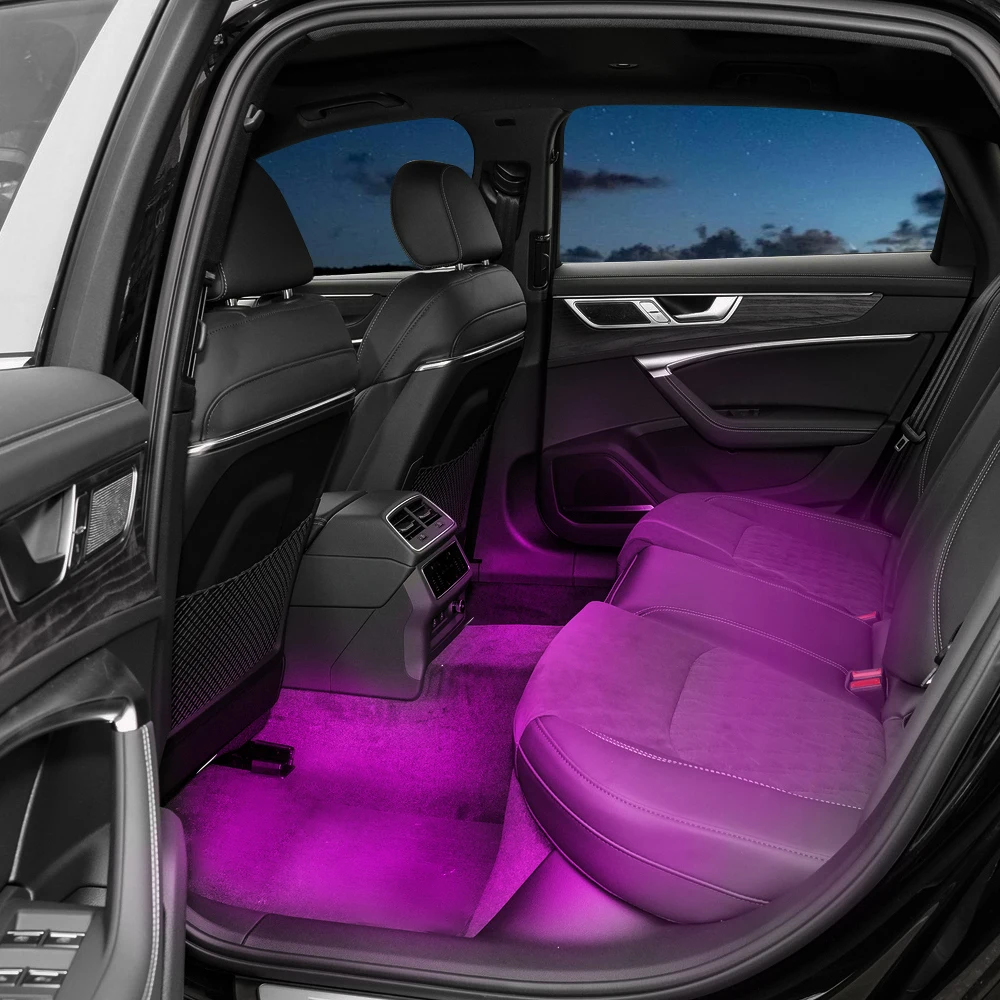 

LED Car Interior Decoration Footwell Light Bulbs Atmosphere Lamp Accessories For AUDI Q3 Q5 Q7 Q8 A1 A3 A4 A5 A6 car valve cap