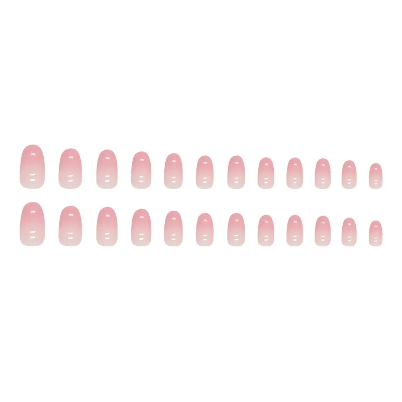 24 unghie finte a contrasto quadrate corte, abbinate a 1 pezzo di gelatina e 1 lima per unghie
