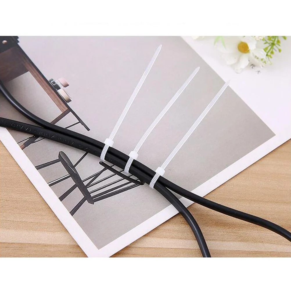 

400 Pcs Self-locking Nylon Ties Wire Cord Management Cable Wrap Zip Organizer Zipper