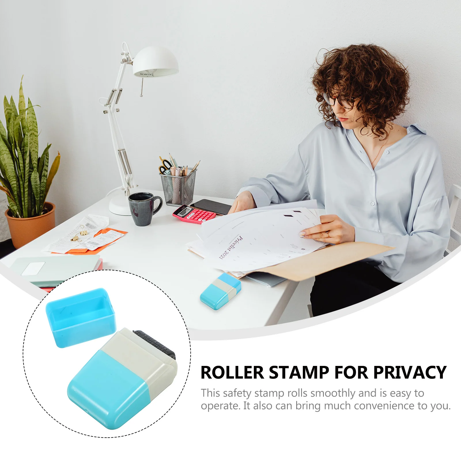 Walker Privacy Smear Seal Express Bill 460X420X350CM Роликовый штамп для синего аксессуара Удобный конфиденциальный