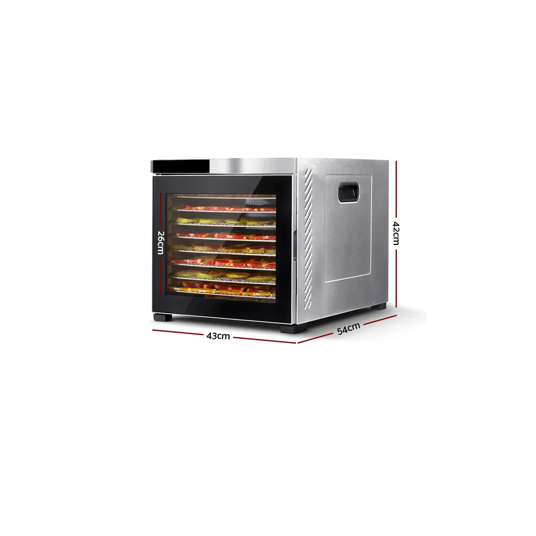 

--Professional Food Dehydrator Machine with 10 layers of Stainless Steel trays