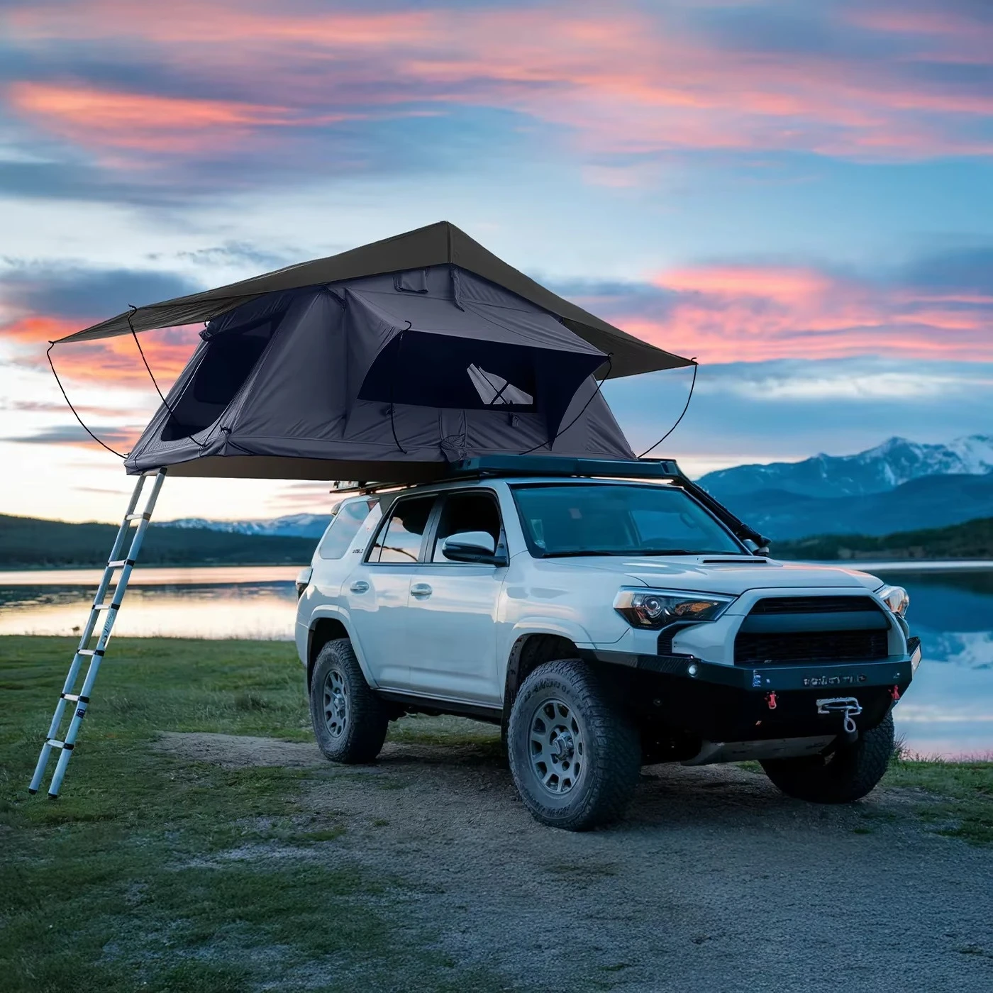 car soft roof tent 2 person truck pop up waterproof camper hard shell roof tent lightweight