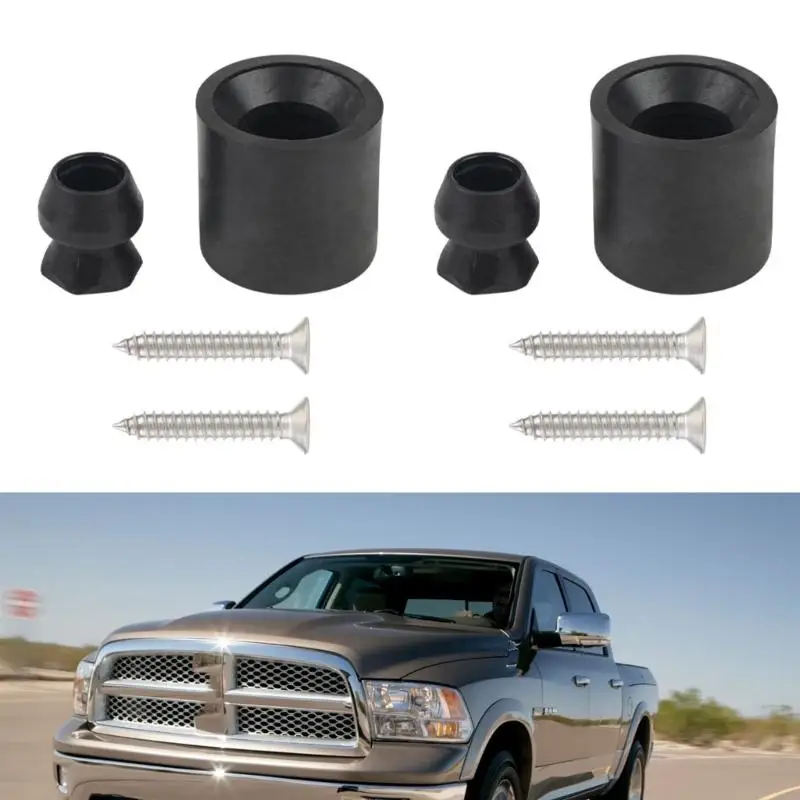 B5XD 4pcs Horse Trailer Door Holder set with Rubber Socket & Plastic Stem Rubber Door Stoppers set for Enhances Stability