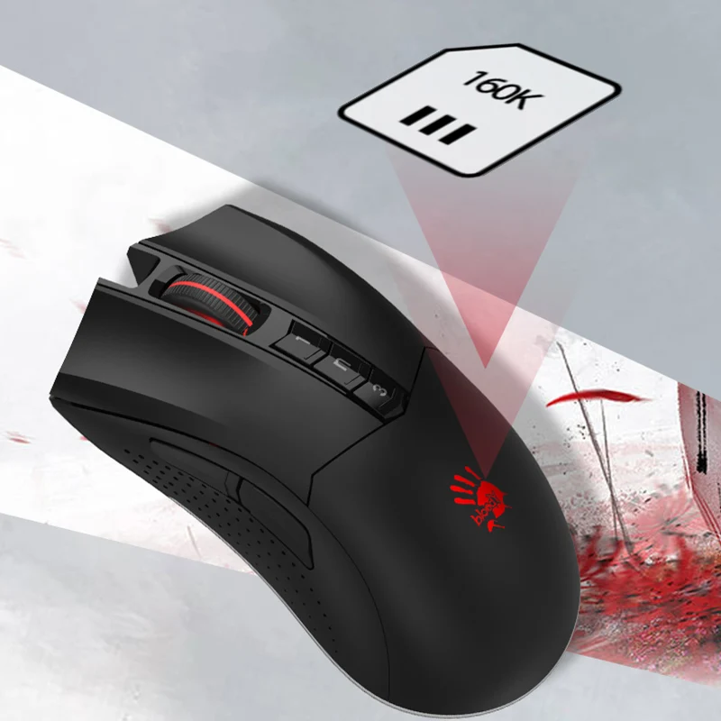 

Bloody R90 PLUS Wireless Mouse RGB Light Low Delay Ergonomics Gaming Mouse FPS PC Gamer Mouse Laptop Accessories Computer Office
