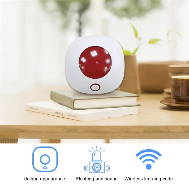 WiFi Sound Light Alarm Siren Strobe Light Sensor Home Alarm Security System 110dB Sound Light Alarm for Tuya Smart Life