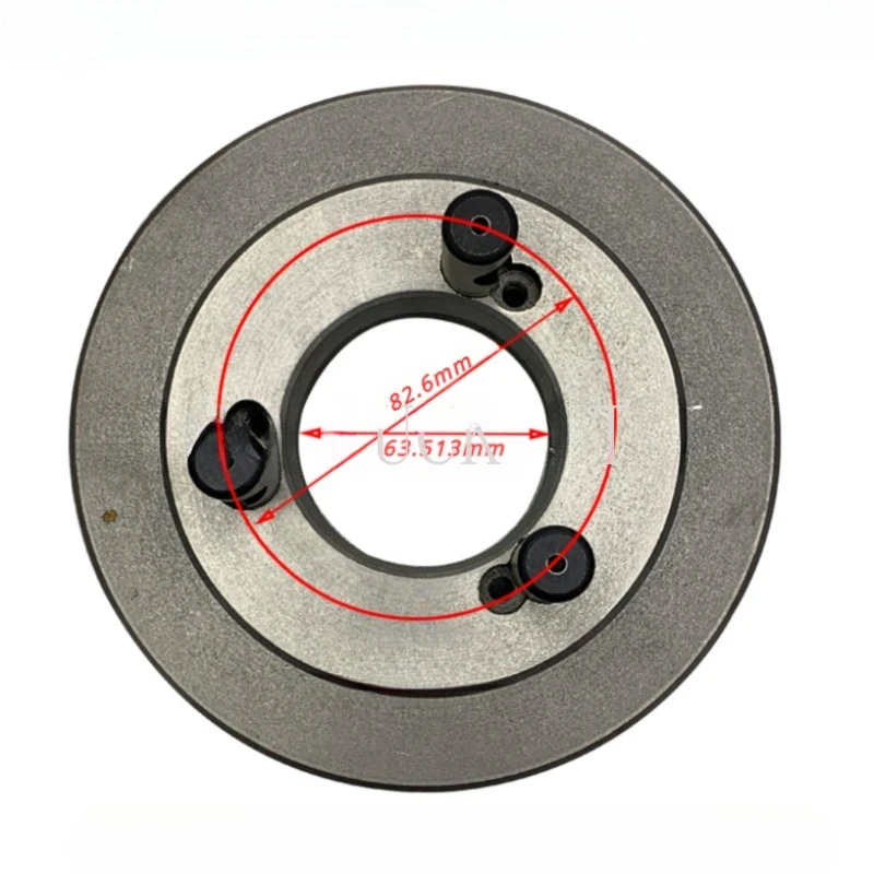 D Type Lathe Spindle Flange Chuck Connecting Plate D4-160 D4-200  Transition Plate Pull Rod Screw Three Jaw Chuck Connecting