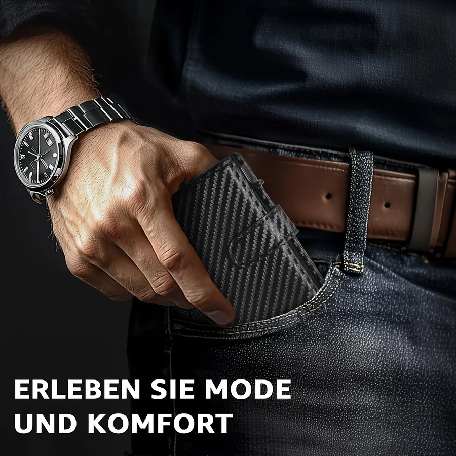 동전 케이스가 있는 남성용 지갑 RFID 보호 슬림 지갑 카드 지갑 소형 신용카드 신용카드 지갑