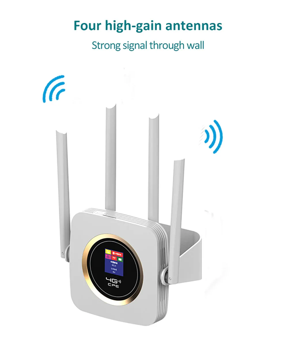 4G Router Wifi Simkaart Draadloze Wi-fi Router Ingebouwde Batterij RJ45 Wan Lan Wifi Modem Router Cpe 4G Wifi Router Slot Dongle