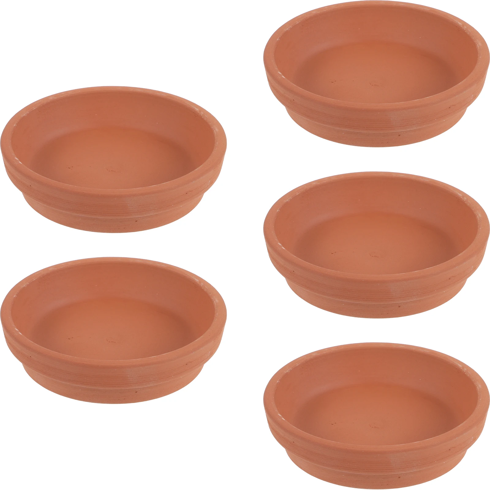 

5Pcs Pottery Plant Saucer Round Flowerpot Tray for Plants Leak Proof Water Catcher Drip Tray Home Garden Decoration Utility