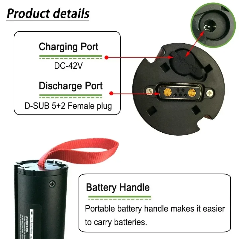 36V 5.2Ah X7 Scooter Battery Foldable Built-in Rechargeable Battery for Huanxi HX X7 Scooter Electric Scooter Battery 36v