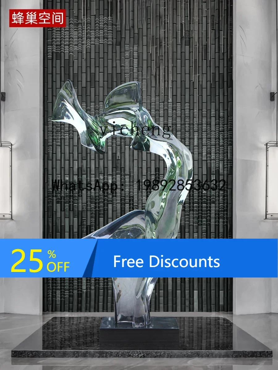 

LYY Sculptured Ornaments Household Ornament Transparent Resin Living Room Entrance TV Cabinet Soft Decoration