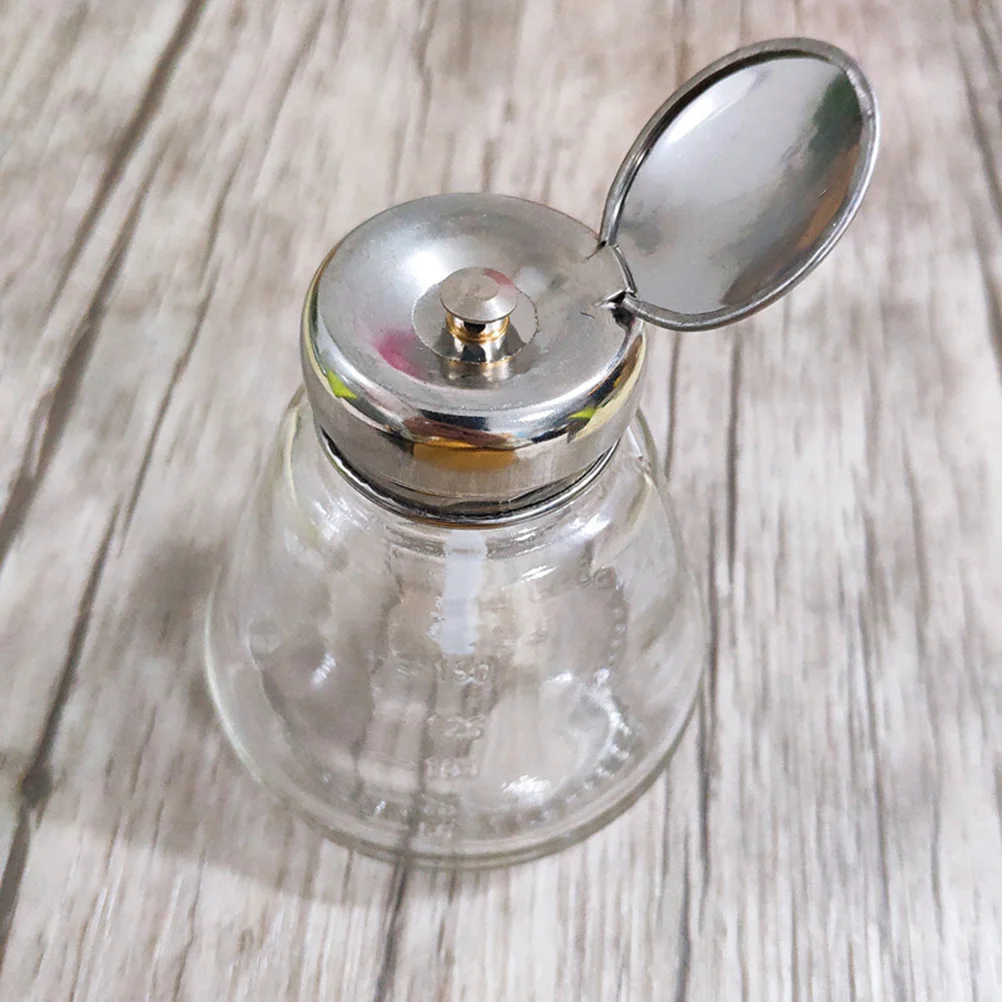 Butelka na zmywacz do paznokci 150 ml, szczelny dozownik z pompką do użytku w podróży, pojemnik do rozdzielania łatwej w użyciu, dozownik do płynów.