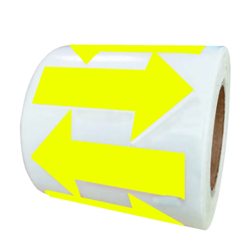 YELLOW Arrow Stickers Labels, 2