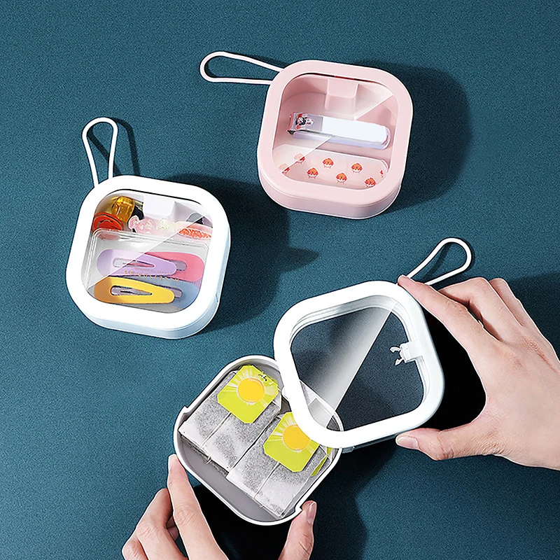 Mini Portable Storage Box Storage Box Small Storage Boxes Cell Phone Cord Pill Case