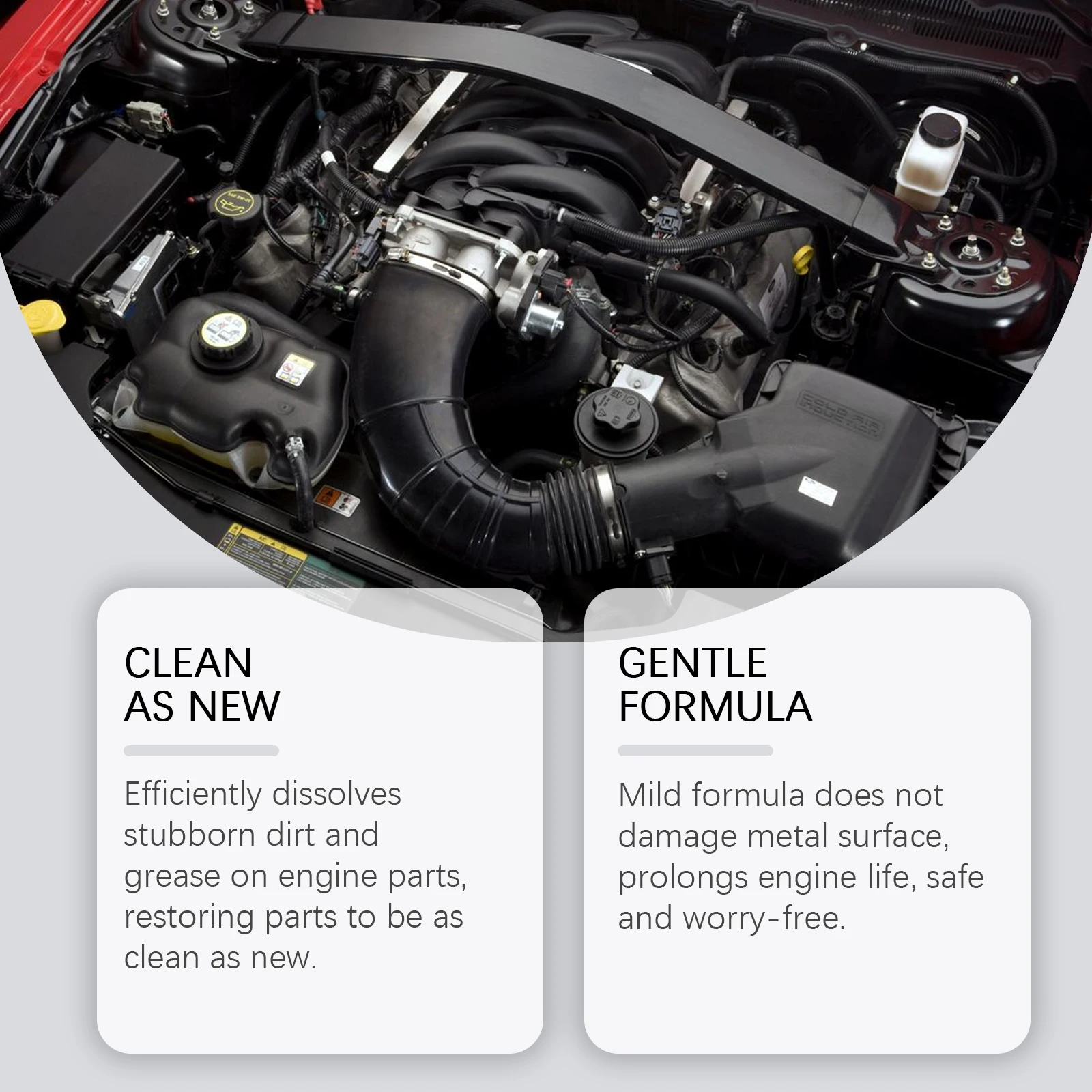 Car Engine Bay Cleaner Powerful Decontamination Cleaning Oil Dust Grease Remover Product For Engine Compartment Car Maintenance