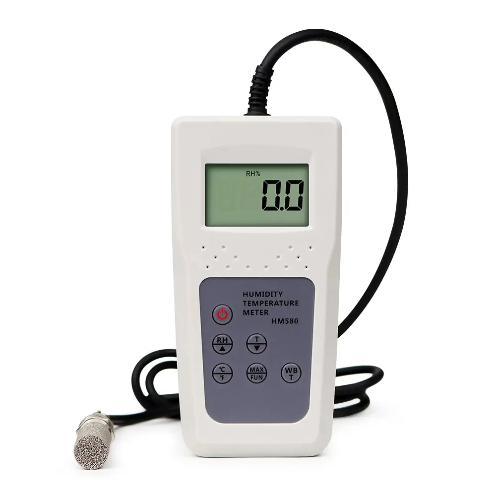 HM580 Digital Humidity and Temp Meter, Higrômetro de alta precisão, Termômetro, Ferramentas de medição