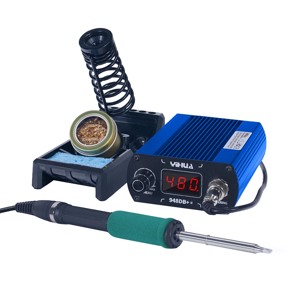 YIHUA 948DB+II T12 Soldering Station 75W Quick Heating LCD Digital Display Electric Welding Iron Temperature Adjustable With Tip