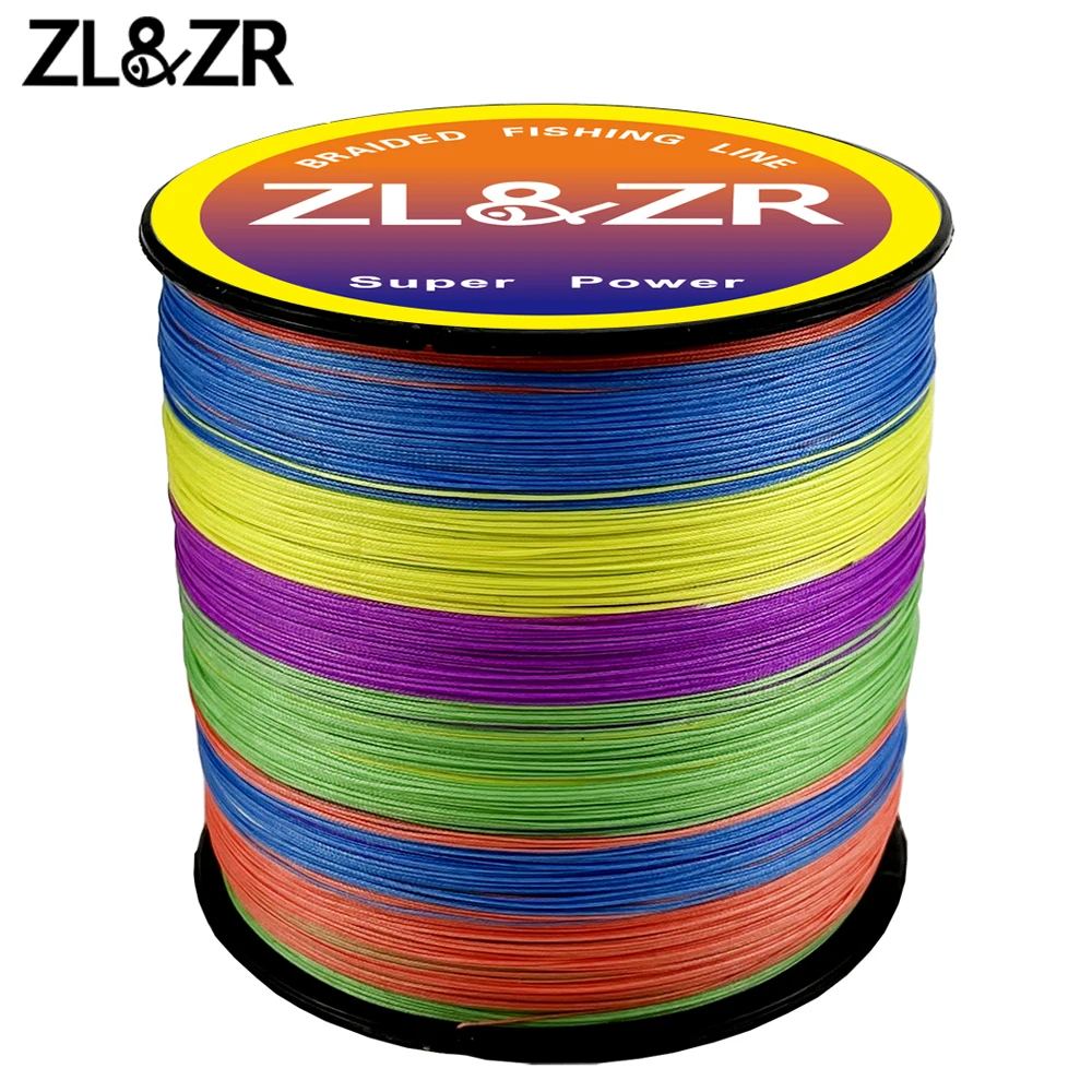 ZLZR 9 Strands PE 500M 1000M 9 Strands PE Braided Wire Multifilament Japanese Strong Fishing Line Multicolour Fishing Line