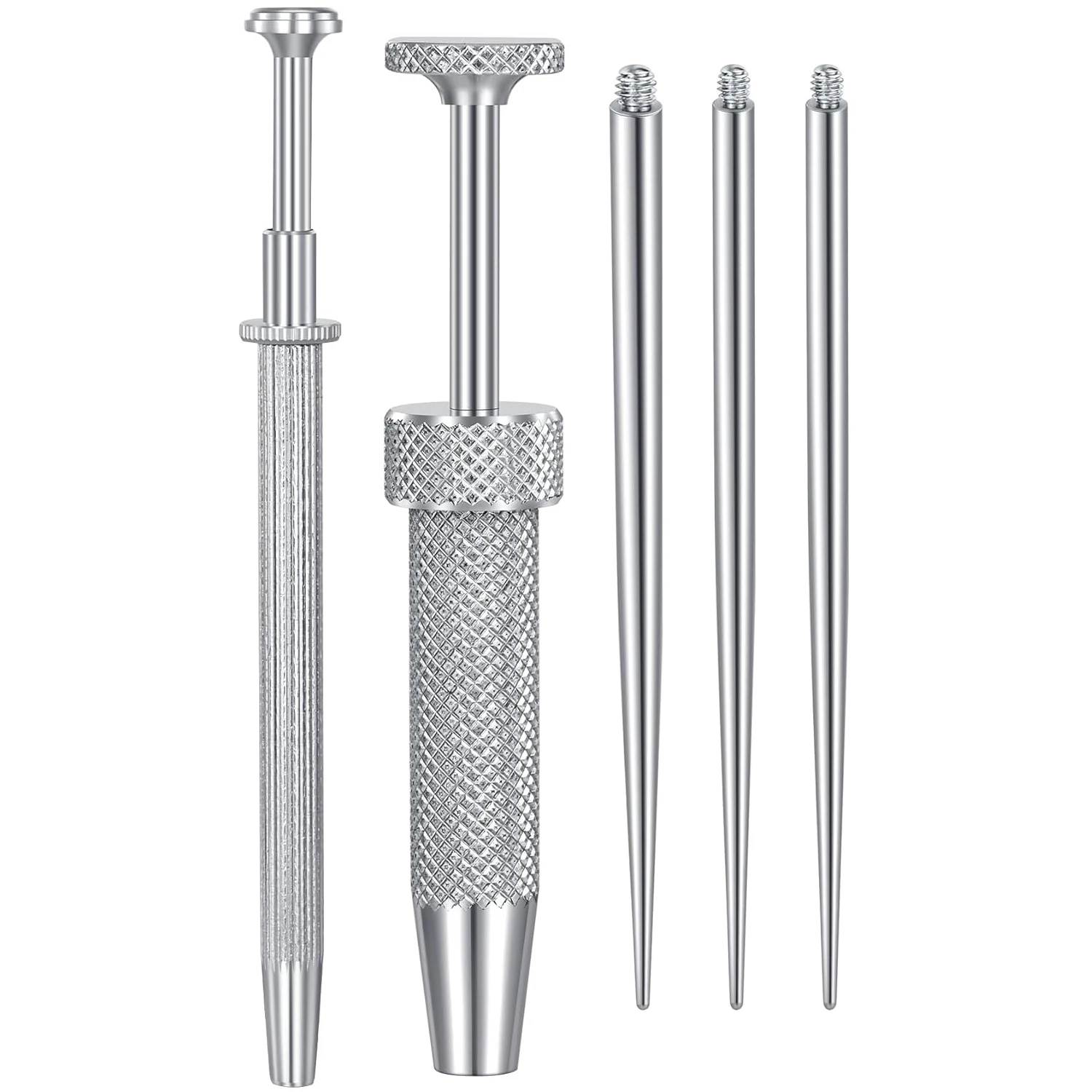 Grabber Tool Changing Jewelry 16G 18G Piercing Needle Tool External Thread Assistant Body Piercing Kit for Ear/Nose/Belly/Lip