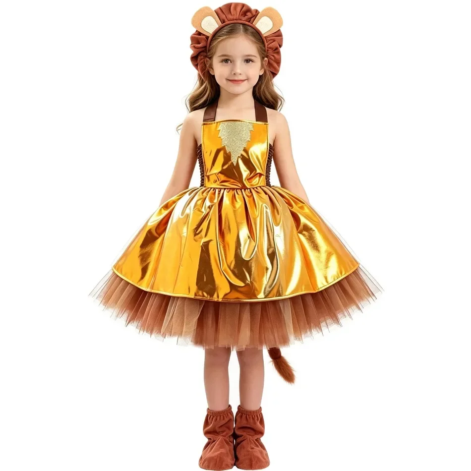 Girls Fairy Tutu Dress Costume Lion Scarecrow Tin Girl Dorothy Style Tulle Outfit Kids Halloween Carnival Party Fancy Dress ZZ12