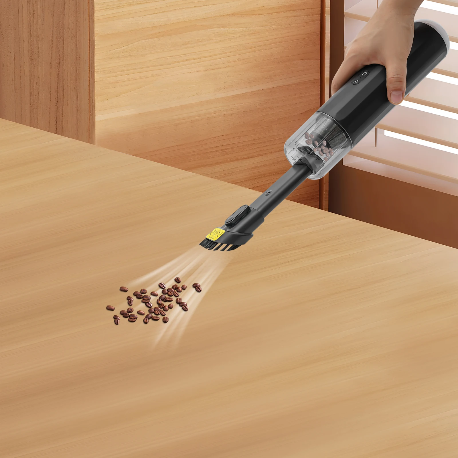 6 فوهات مكنسة كهربائية للسيارة، مكنسة كهربائية محمولة قوية، مكنسة كهربائية صغيرة محمولة لتنفيخ النفخ #1