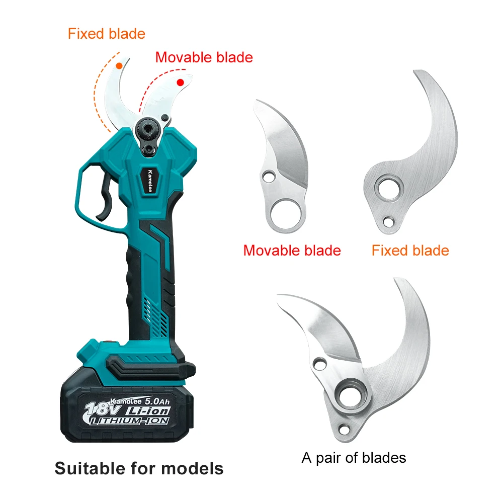 Imagem -04 - Acessório de Tesoura Elétrica Lâmina de Alta Resistência Alta Dureza Ramos de Poda Ferramenta de Jardim 50 mm Kamolee-sk5