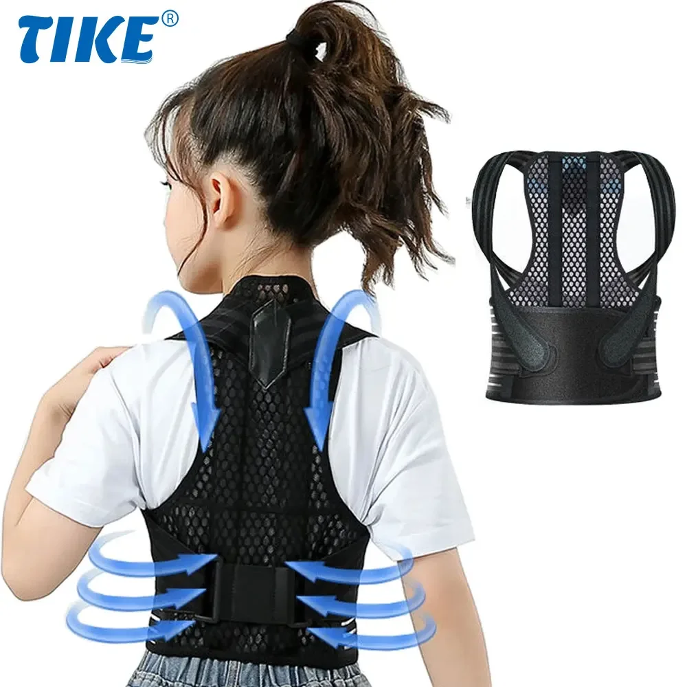 New Back Posture Corrector for Kids, Adjustable Upper Back Brace Clavicle Support Brace for Thoracic Kyphosis Improve Slouching