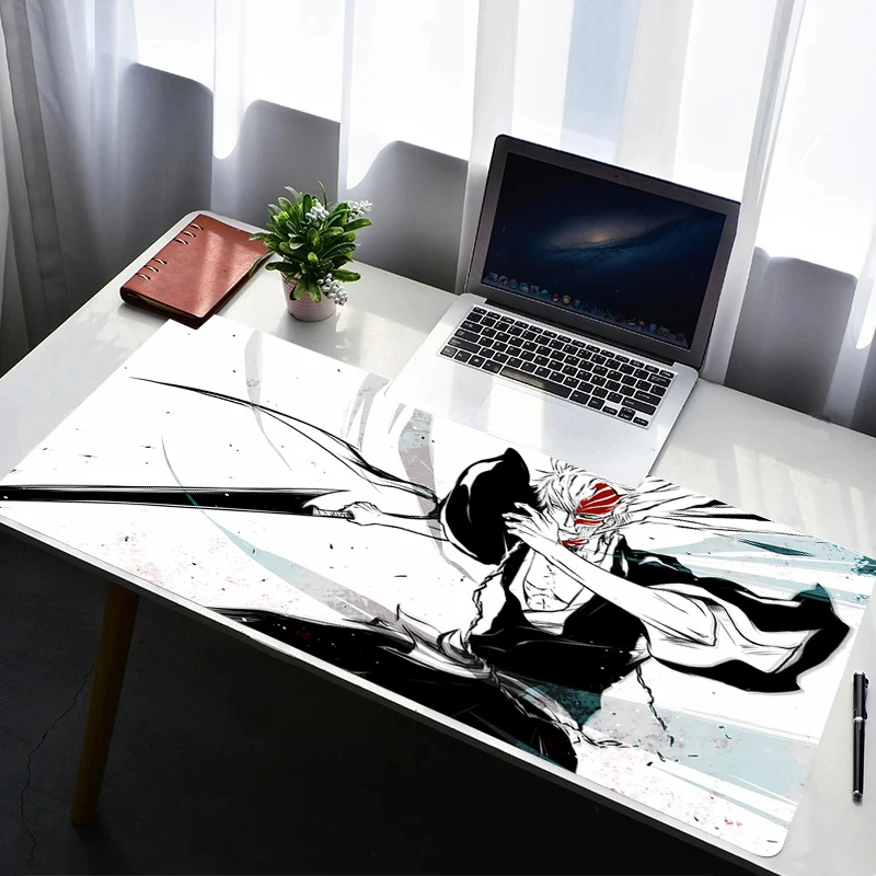 

Mouse Pad PC Non Slip Rubber Anime HD Mousepad Laptop Gamer Cabinet Keyboard Pad Office Computer Gaming B-bleach Desk Mouse Mat