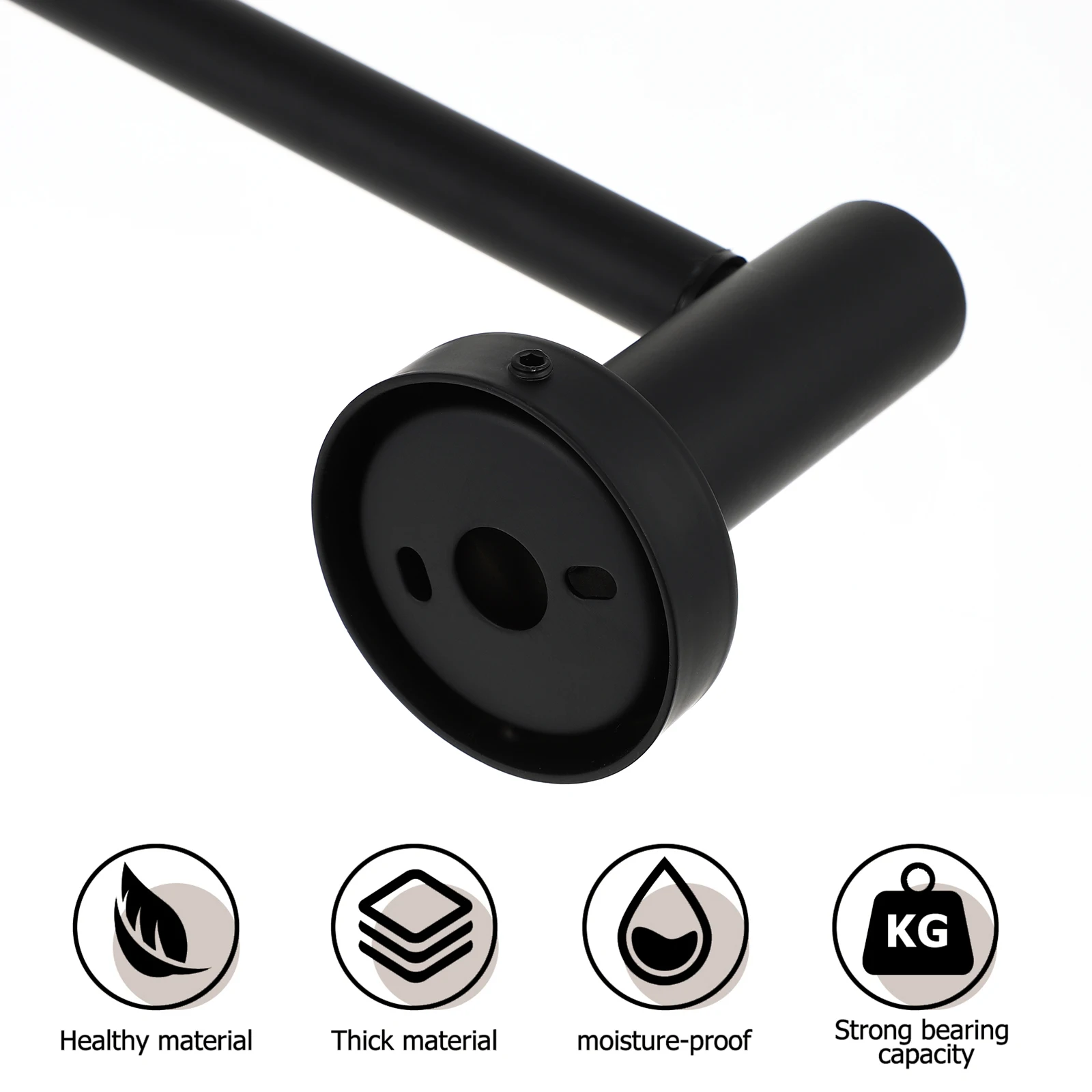 

Stainless Steel Towel Rod Adjustable Bathroom Hanger Wall Mount Rail Resists Scratches Prevents Corrosion Kitchen Laundry Use