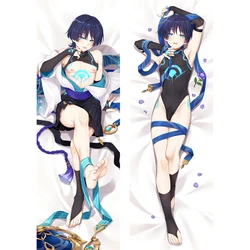 Game Genshin Impact Balladeer Wanderer Dakimakura Body Pillow Case Printed Scaramouche  Hugging Body Prop Peach Skin