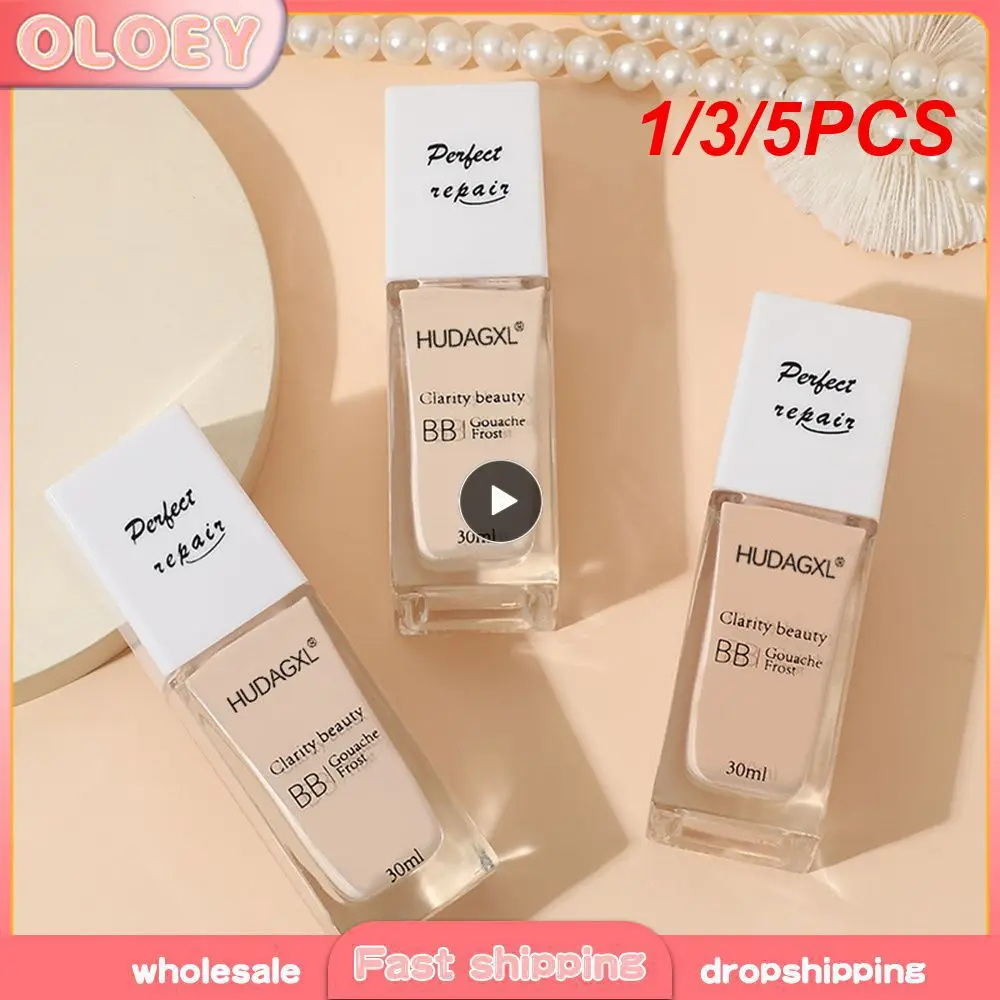 1/3/5PCS Cosmetic Translucent Light Non-stuck Liquid Foundation Not Easy To Get Stuck Delicate Texture Light Liquid Foundation