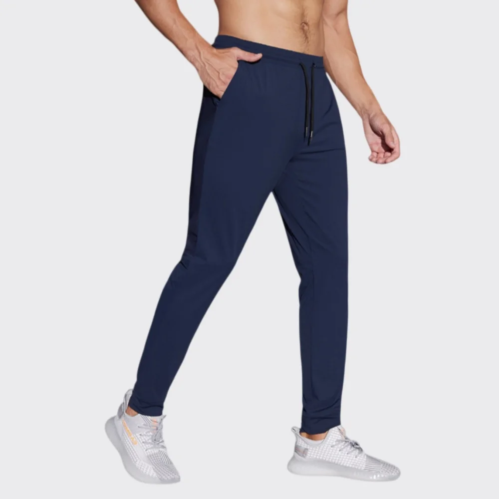 Men's Ice Silk Sports Pants Running Training Trousers Quick Dry Tracksuit Gym Elastic Sweatpants Men Outdoor Recreation Pants image 2