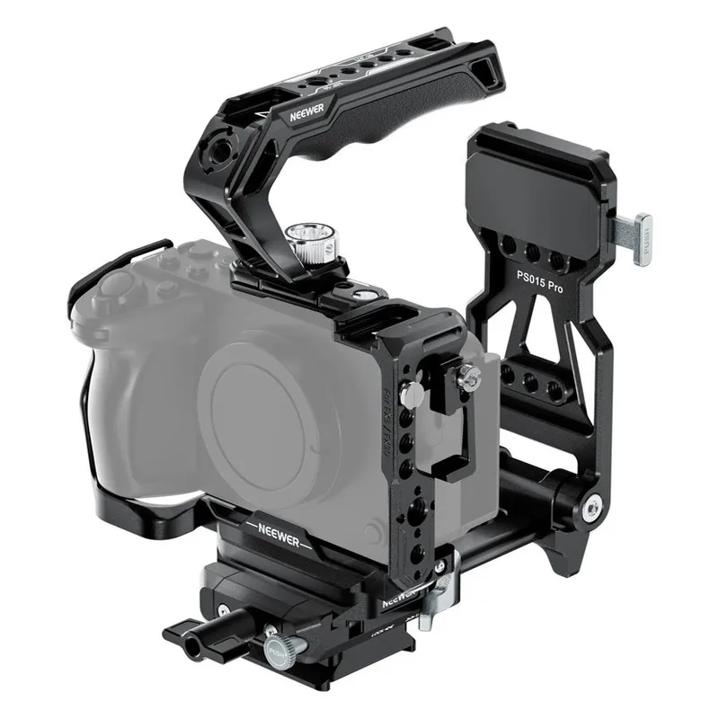 NEEWER CA011 Camera Cage for Sony FX3/FX30 with NATO Rail and Arca Quick Release Base