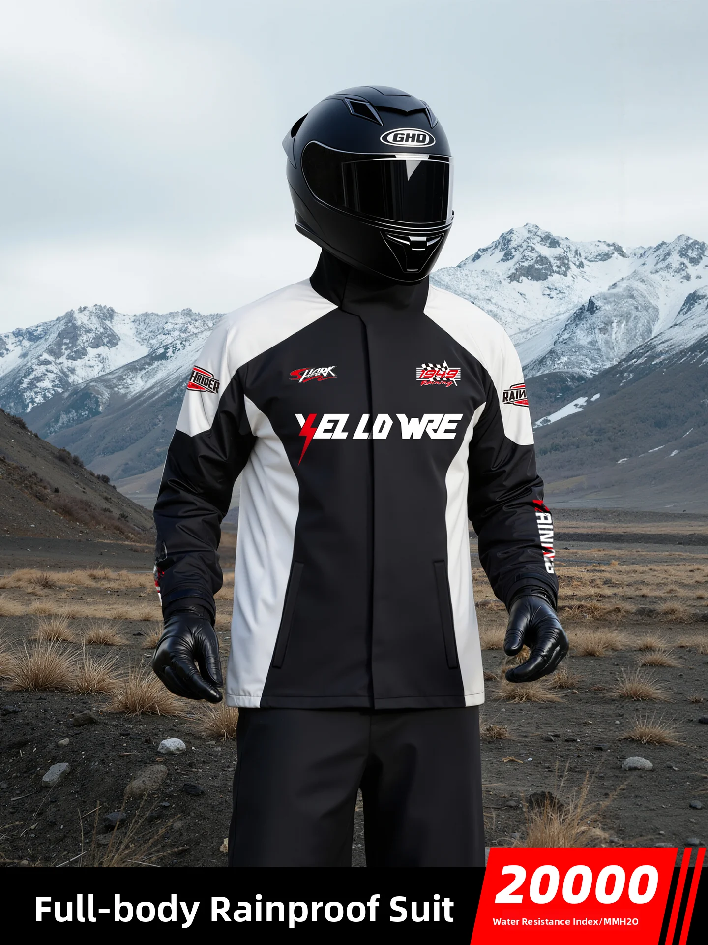 

Motorcycle Riding Raincoat Full Body Waterproof Vehicle Delivery Professional Outerwear Adult Split-Style Rain Suit
