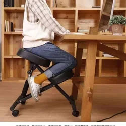 Silla ergonómica para arrodillarse, taburete de ordenador que protege la columna vertebral, taburete ajustable para sentarse, postura saludable