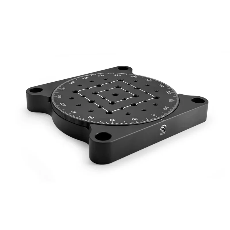 Manual rotating displacement table, 4.3 inches in diameter, M4/M6 threaded hole, 360 ° continuous rotation