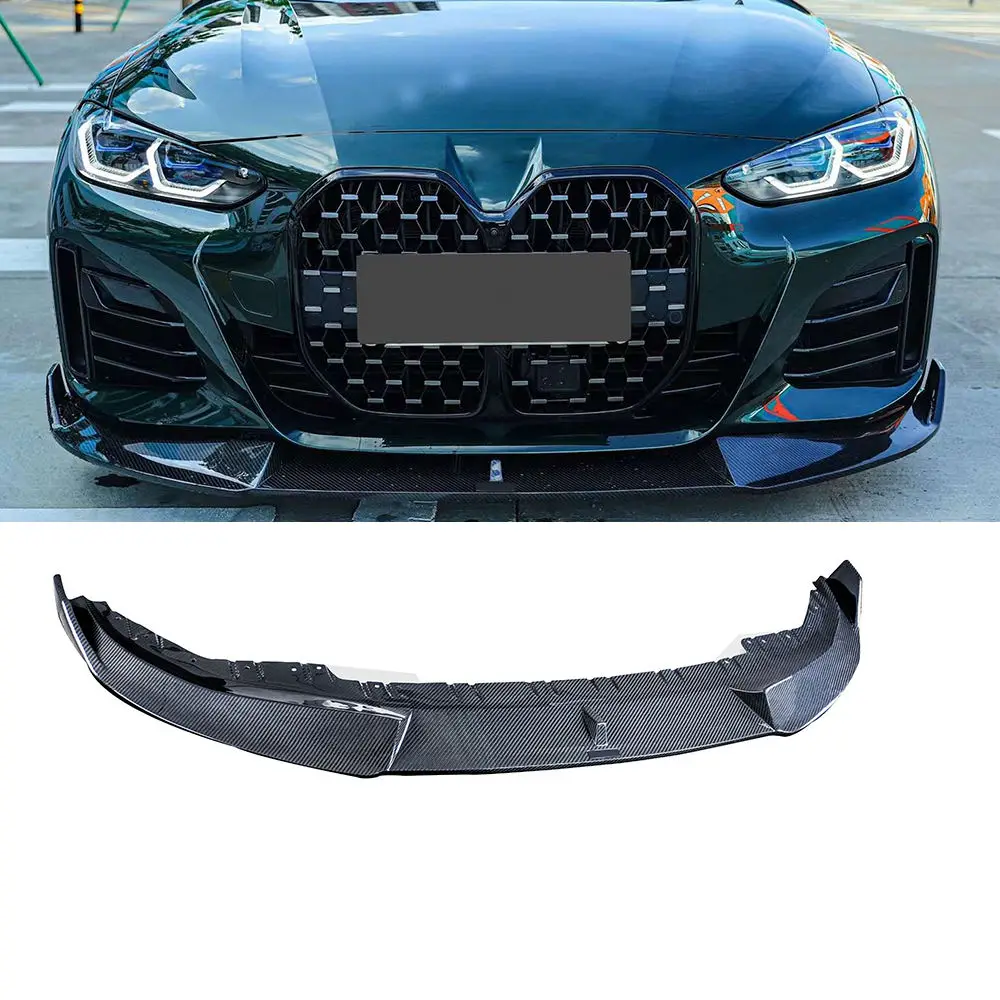 

Dry Carbon Fiber Fibre Front Bumper Lip Splitter Fits for BMW 4 Series G26 4 Doors 2021-2023,100% tested well