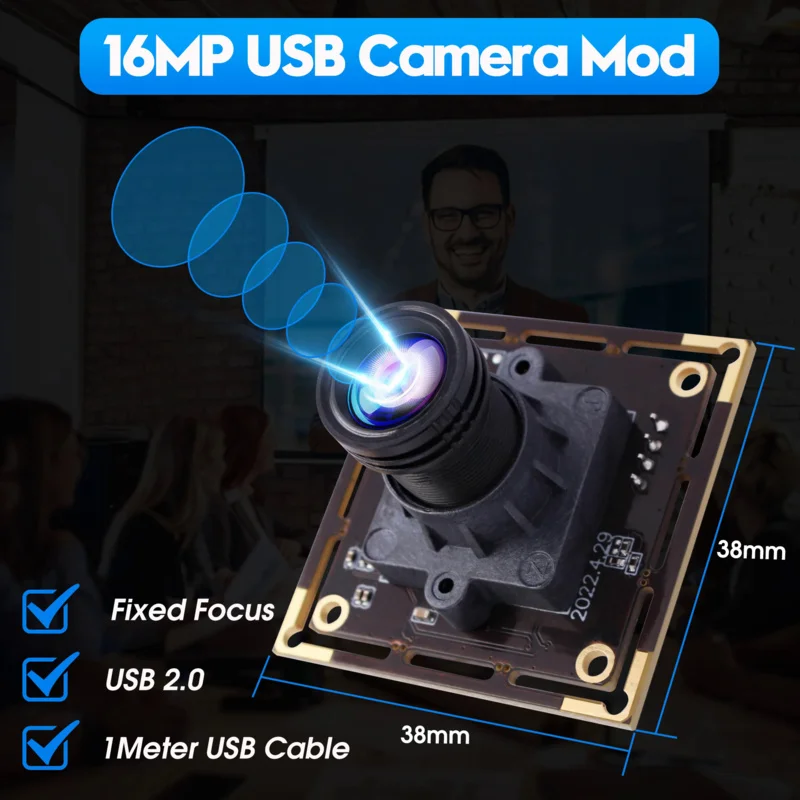 

16MP USB Camera Module 4656*3496 CMOS IMX298 Sensor Industrial Security Webcam For Windows Android Mac Linux Raspberry Pi