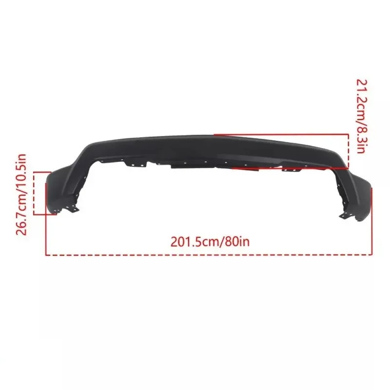 

Steel Black Front Bumper Face Bar Primered Front Bumper for Chevy Silverado 1500HD 2022-2023 1002893